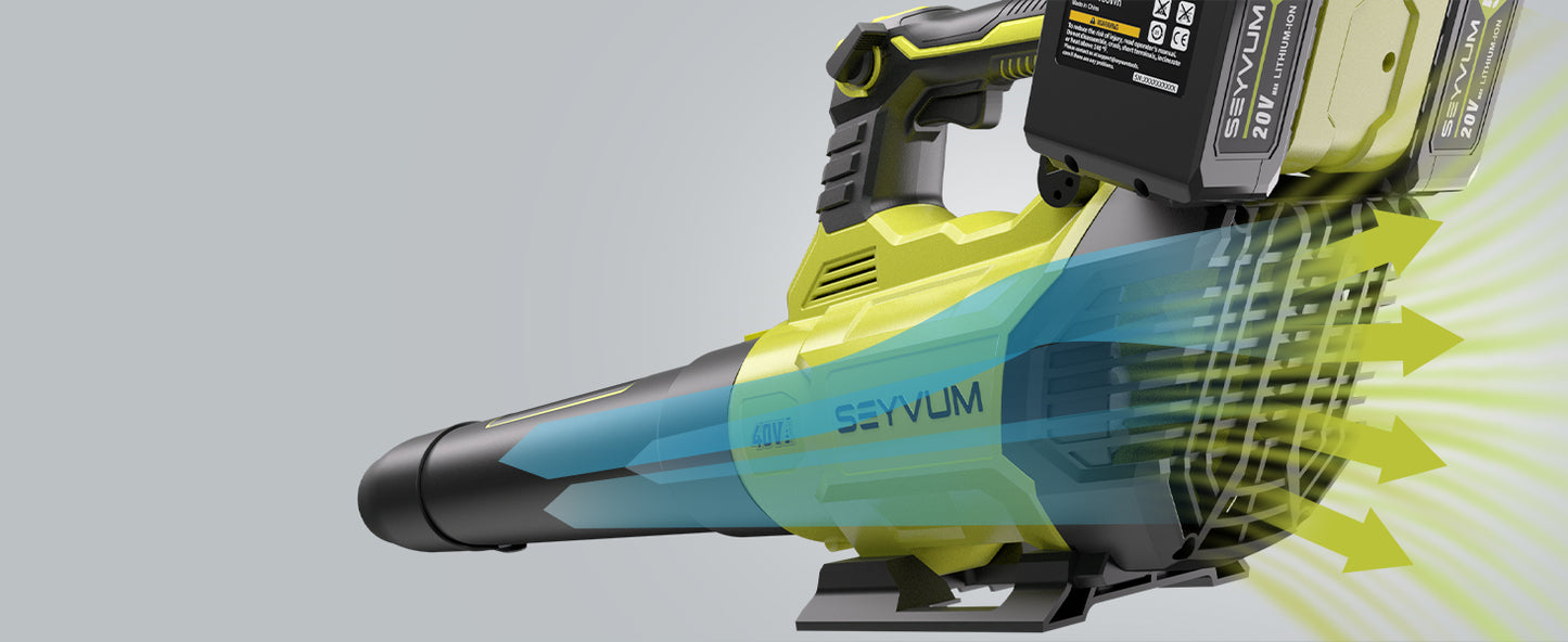 SEYVUM Leaf Blower Cordless 40V 8192