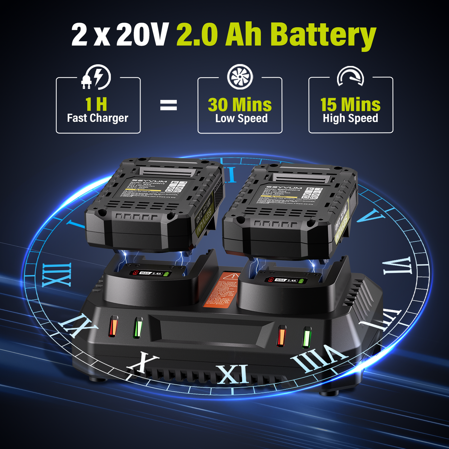 SEYVUM 40v Cordless String Trimmer