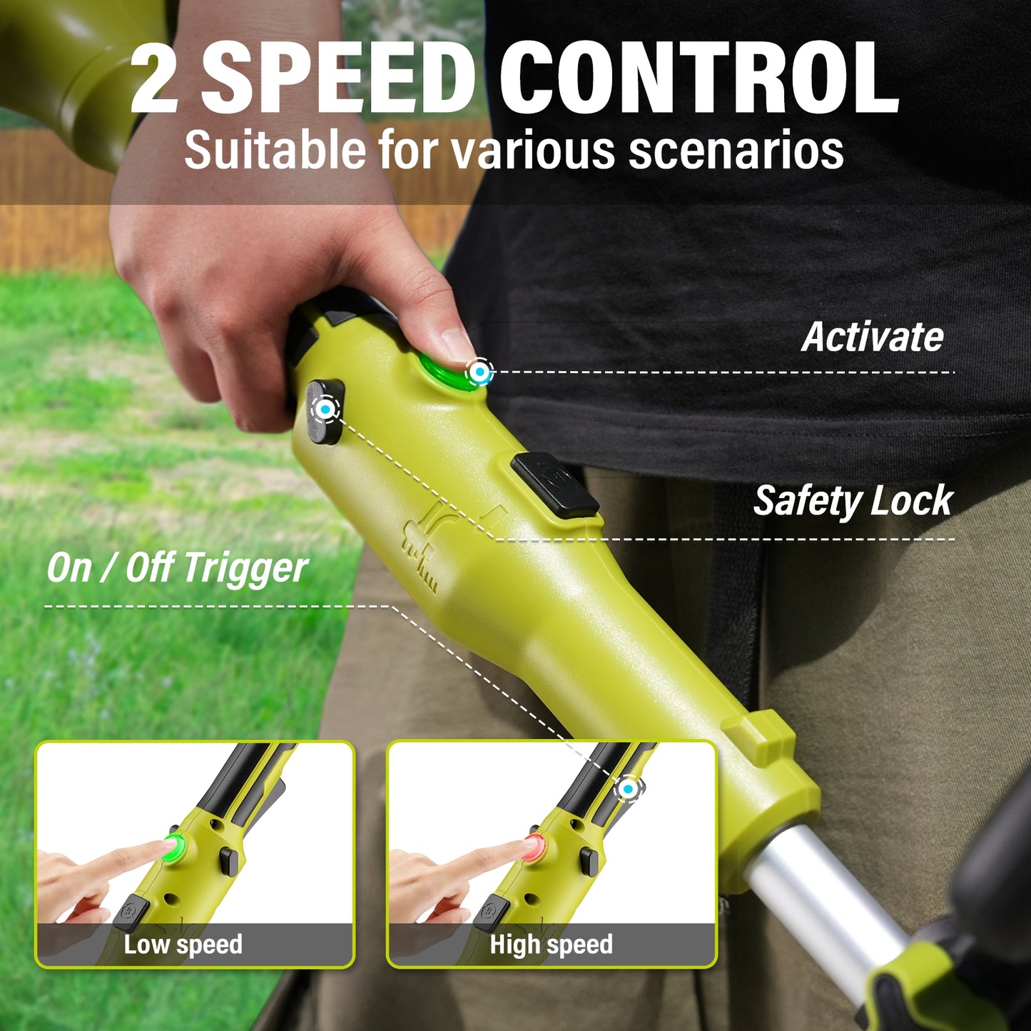 SEYVUM 40v Cordless String Trimmer