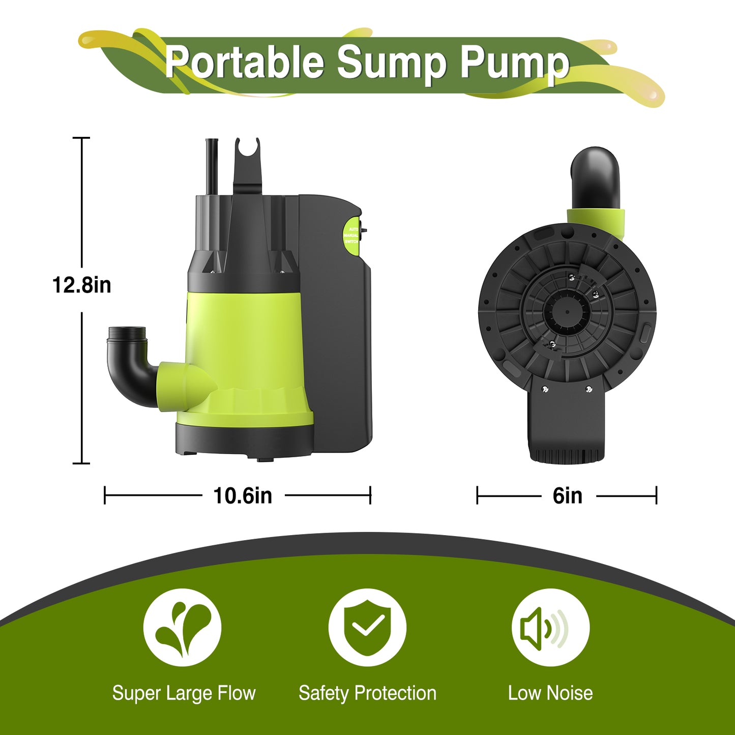 1/2HP Submersible Sump Pump JDP400-Q