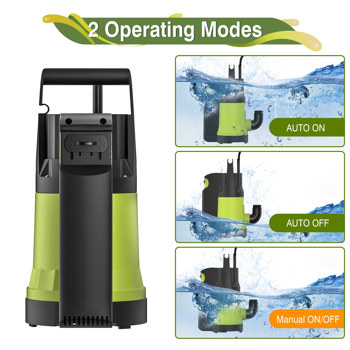 1/2HP Submersible Sump Pump JDP400-Q