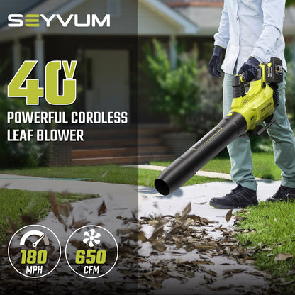 SEYVUM Leaf Blower Cordless 40V 8192