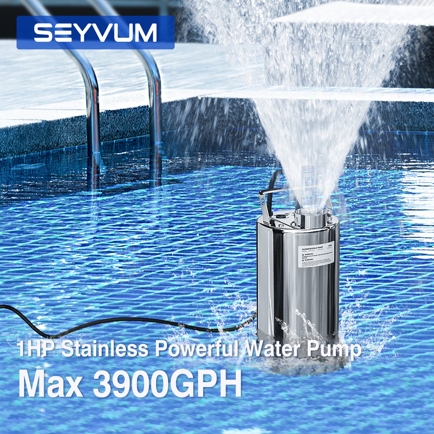 1HP Stainless Submersible  Pump JDP750S-1
