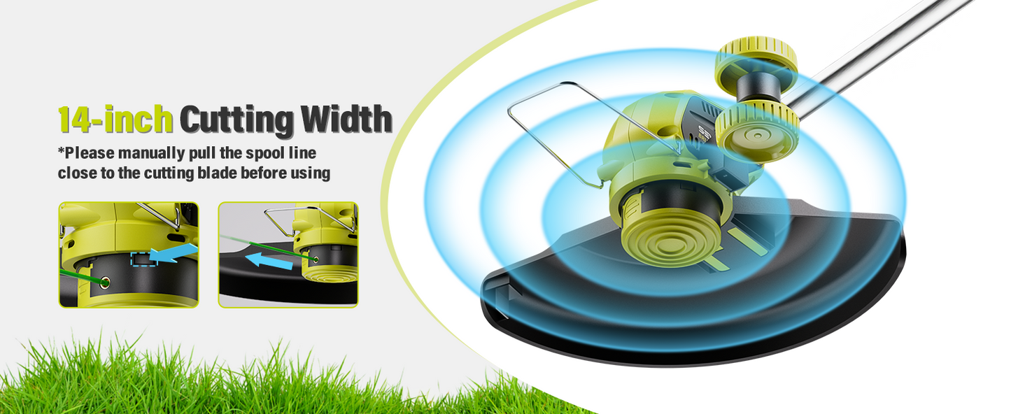 SEYVUM 40v Cordless String Trimmer