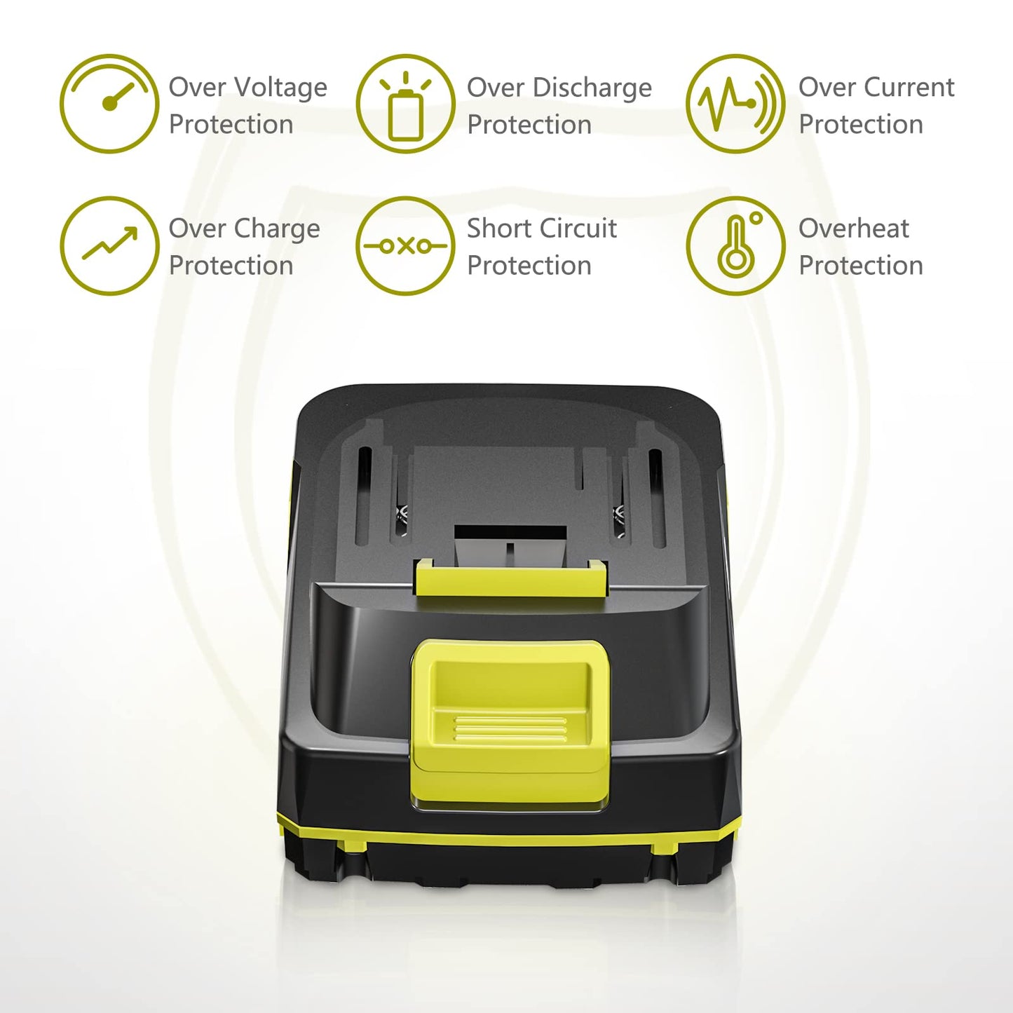 SEYVUM 20V MAX Battery, 2.0Ah Lithium Ion Battery,Compatible with DCBL2006 Leaf Blower Tools