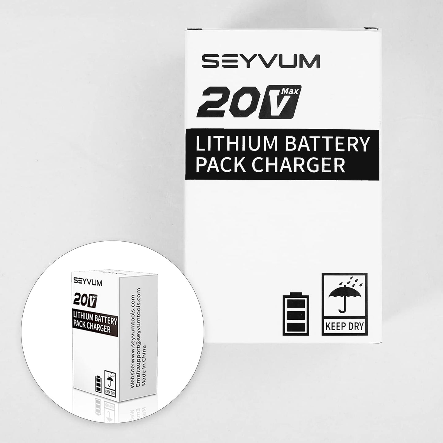 SEYVUM 1.8A Fast Charger,Replacement Charger for LB-8189 and LB-8190 Leaf Blower