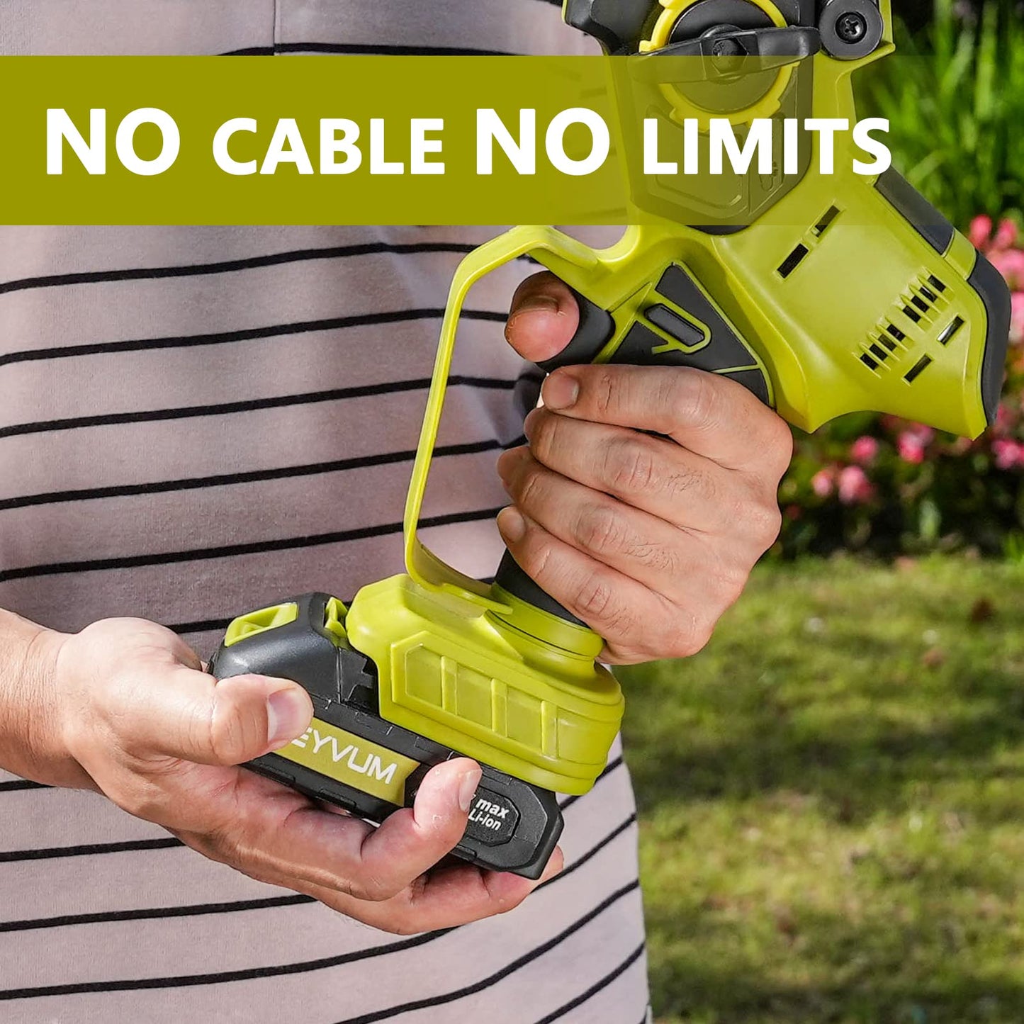 20V MAX 2.0 Ah Lithium-Ion Battery - Cordless Leaf Blower, Cordless Mini Chainsaw