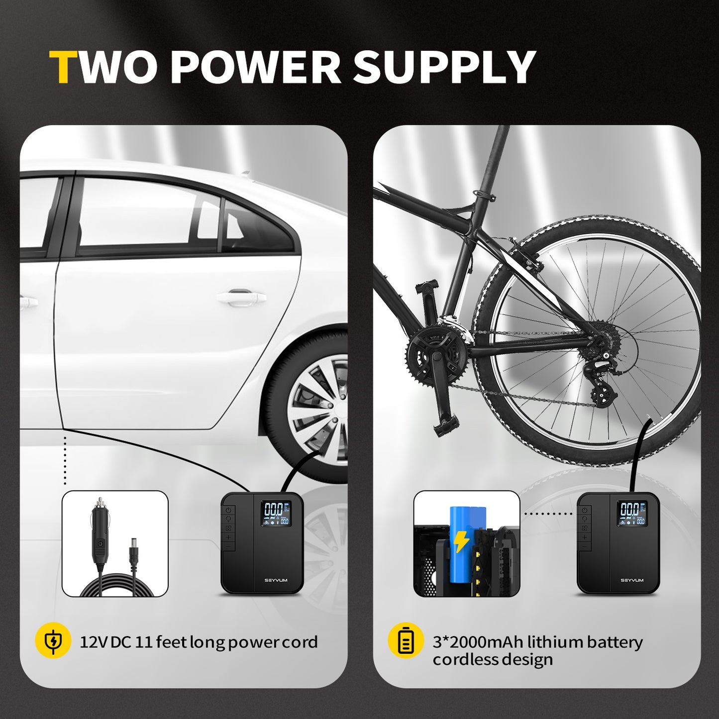Tire Inflator Portable Air Compressor