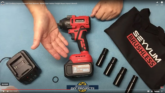 20V Cordless Impact Wrench from Seyvum - Better than Harbor Freight Bauer Impact Wrench
