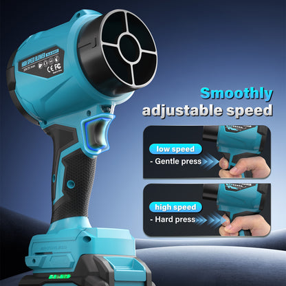 Powerful Cordless Leaf Blower with 2x 4.0Ah Batteries and Charger