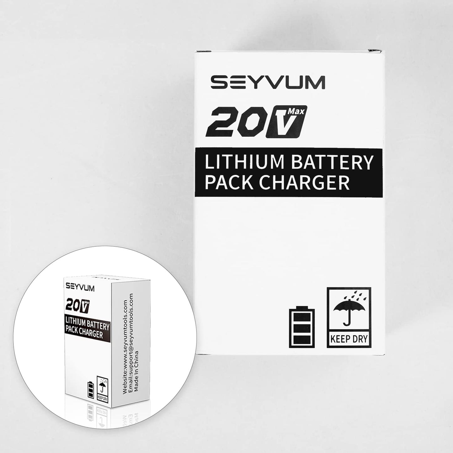 SEYVUM 2.0A Fast Charger, Replacement Charger for LB-8189 and LB-8190 Leaf Blower