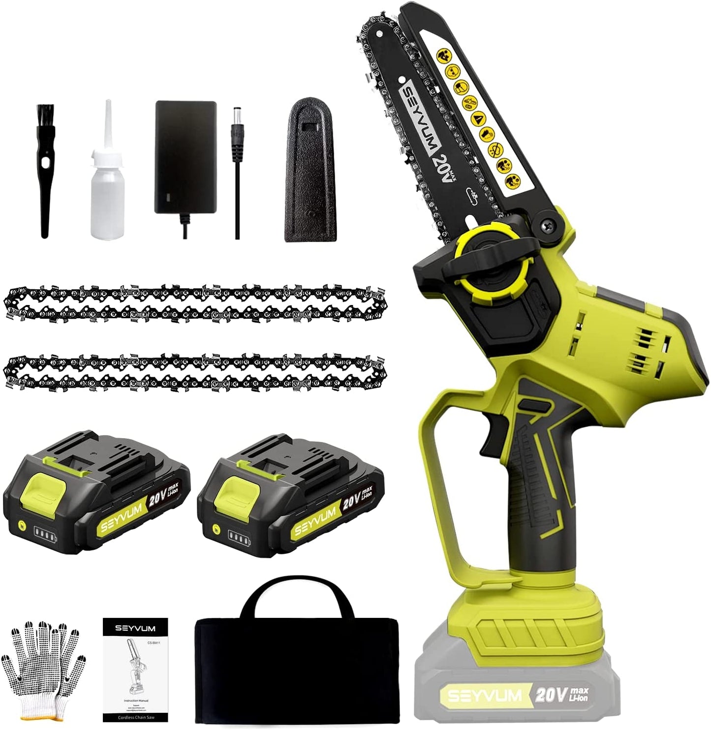 6inch Mini Cordless Chainsaw Kit